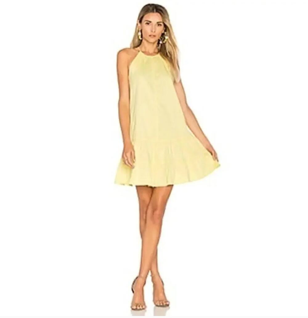Rebecca Taylor Halter Style Dress - Butter Yellow - Size 4
